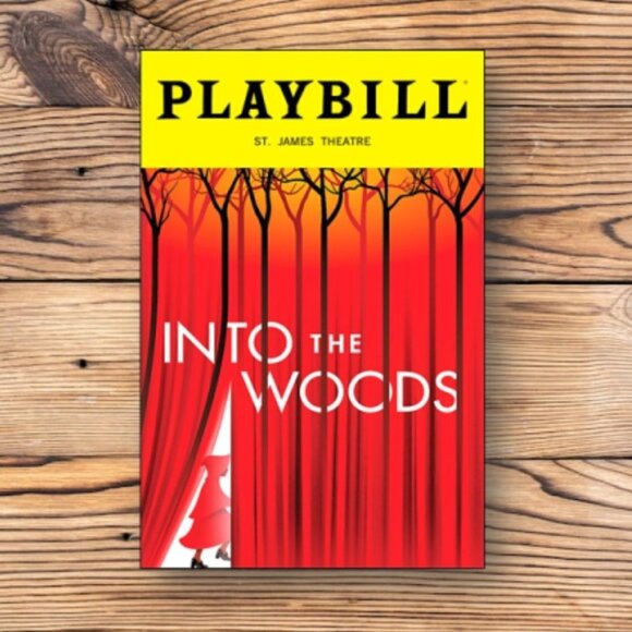 Into The Woods Playbill Broadway Musical Refrigerator Fridge Locker Magnet - Picture 1 of 2
